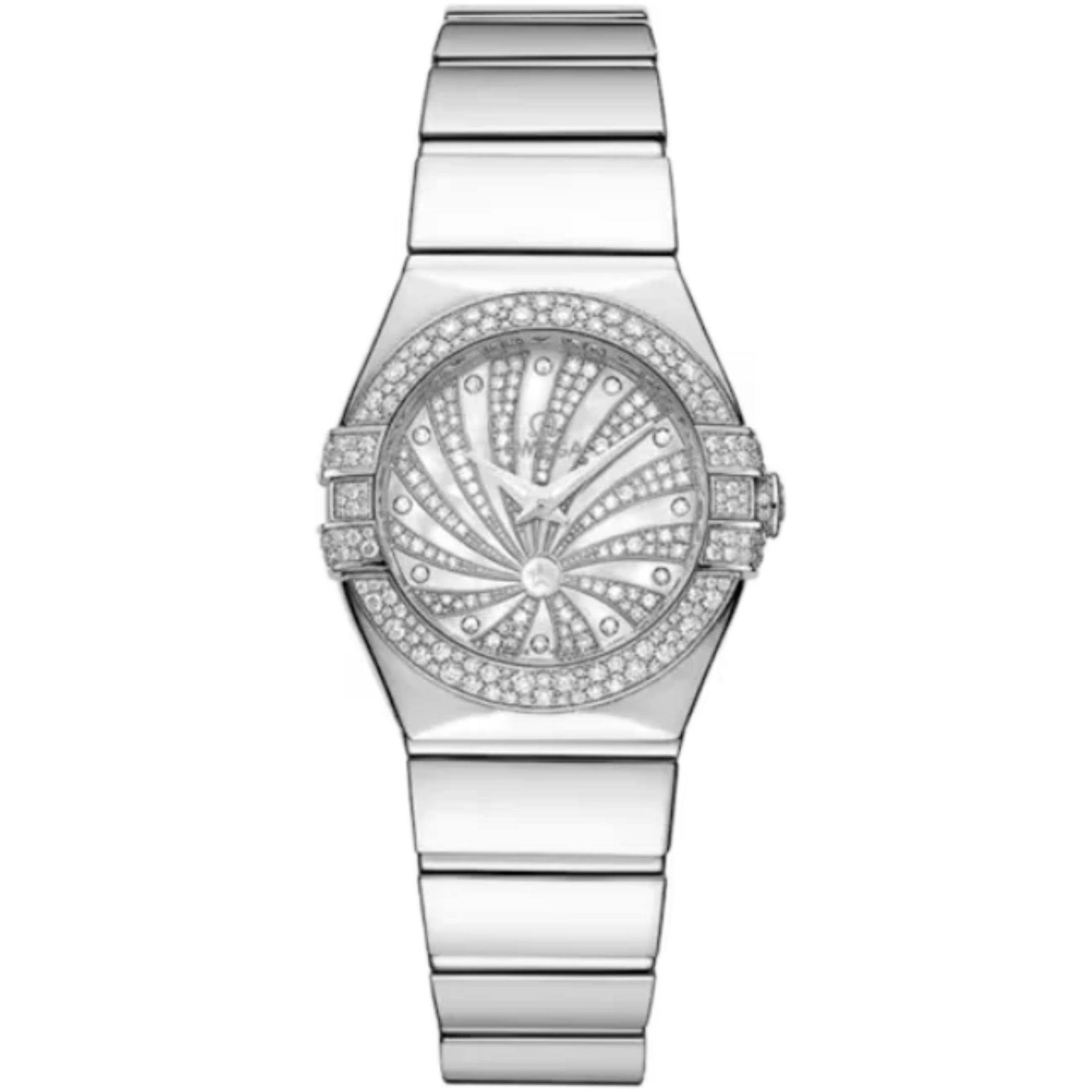 CONSTELLATION 24 MM WHITE GOLD WITH WHITE DIAL - Omega
