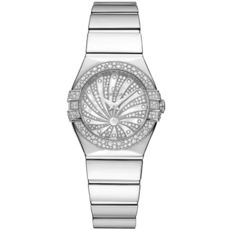 CONSTELLATION 24 MM WHITE GOLD WITH WHITE DIAL - Omega