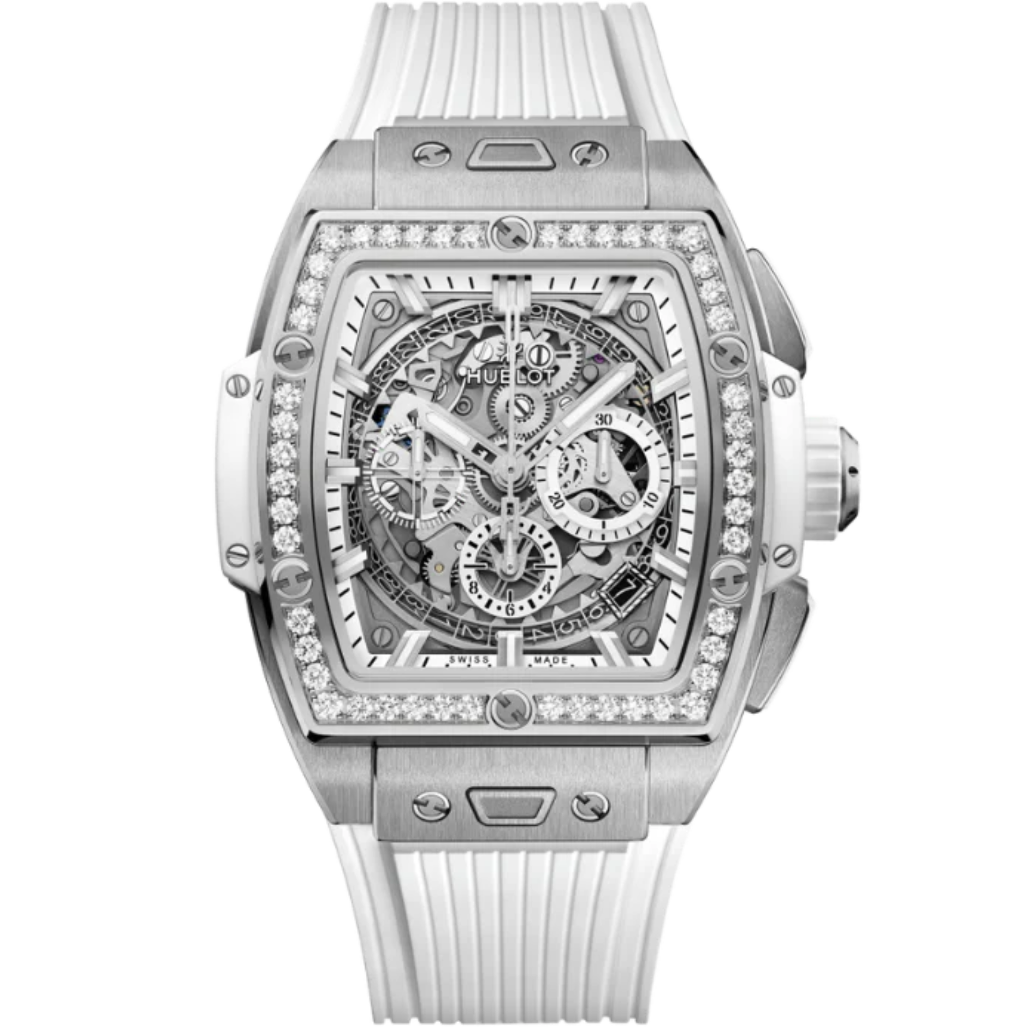 SPIRIT OF BIG BANG 42 MM TITANIUM WHITE DIAMONDS - Hublot