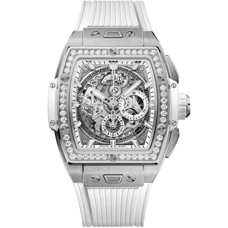 SPIRIT OF BIG BANG 42 MM TITANIUM WHITE DIAMONDS - Hublot