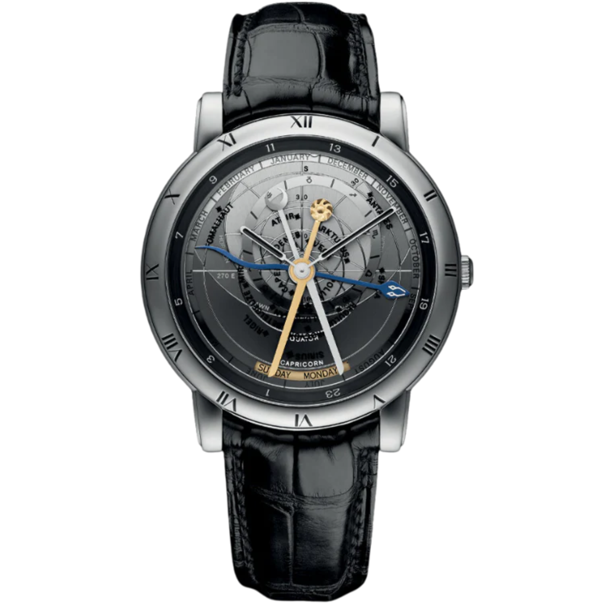 TRILOGY 41 MM PLATINUM WITH GREY DIAL - Ulysse Nardin