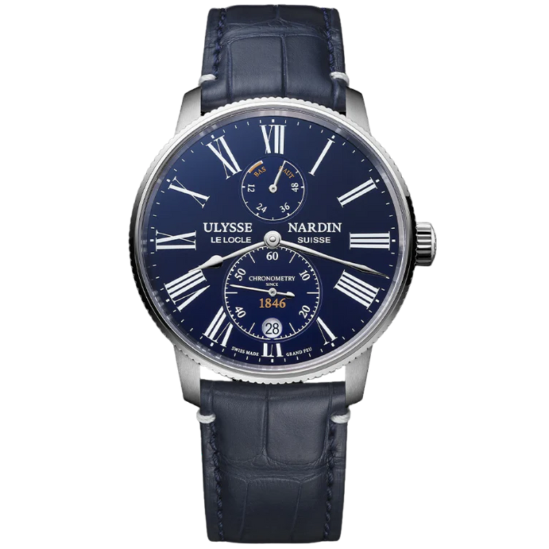 MARINE TORPILLEUR 42 MM STAINLESS STEEL WITH BLUE DIAL - Ulysse Nardin