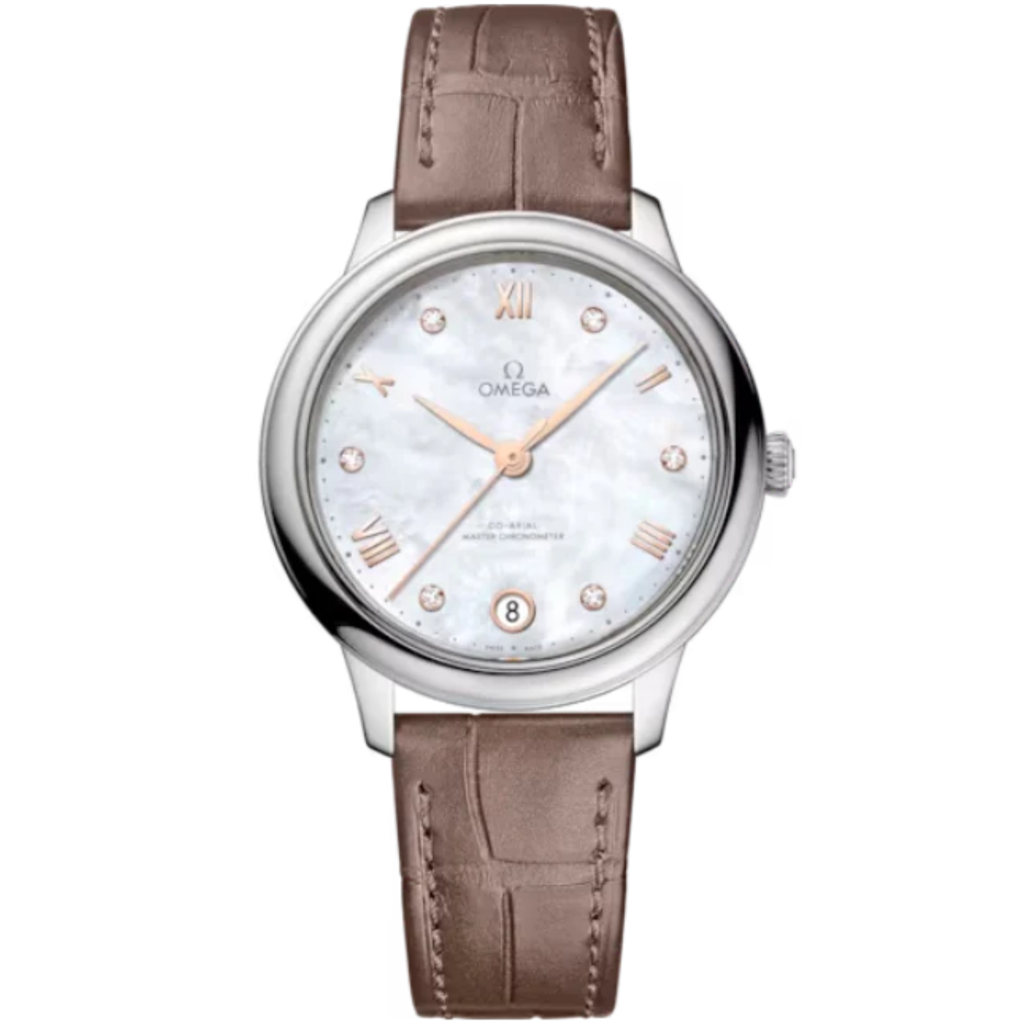 DE VILLE PRESTIGE 34 MM STAINLESS STEEL WITH MOTHER OF PEARL DIAL - Omega