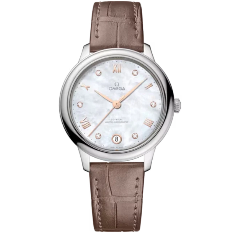 DE VILLE PRESTIGE 34 MM STAINLESS STEEL WITH MOTHER OF PEARL DIAL - Omega