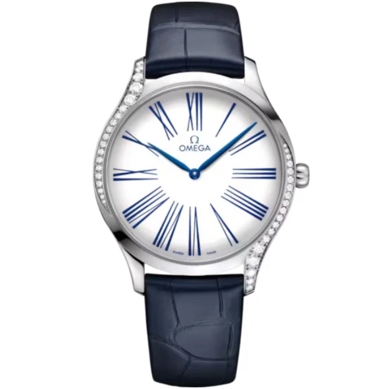 DE VILLE TRÉSOR 39 MM STAINLESS STEEL WITH WHITE DIAL - Omega