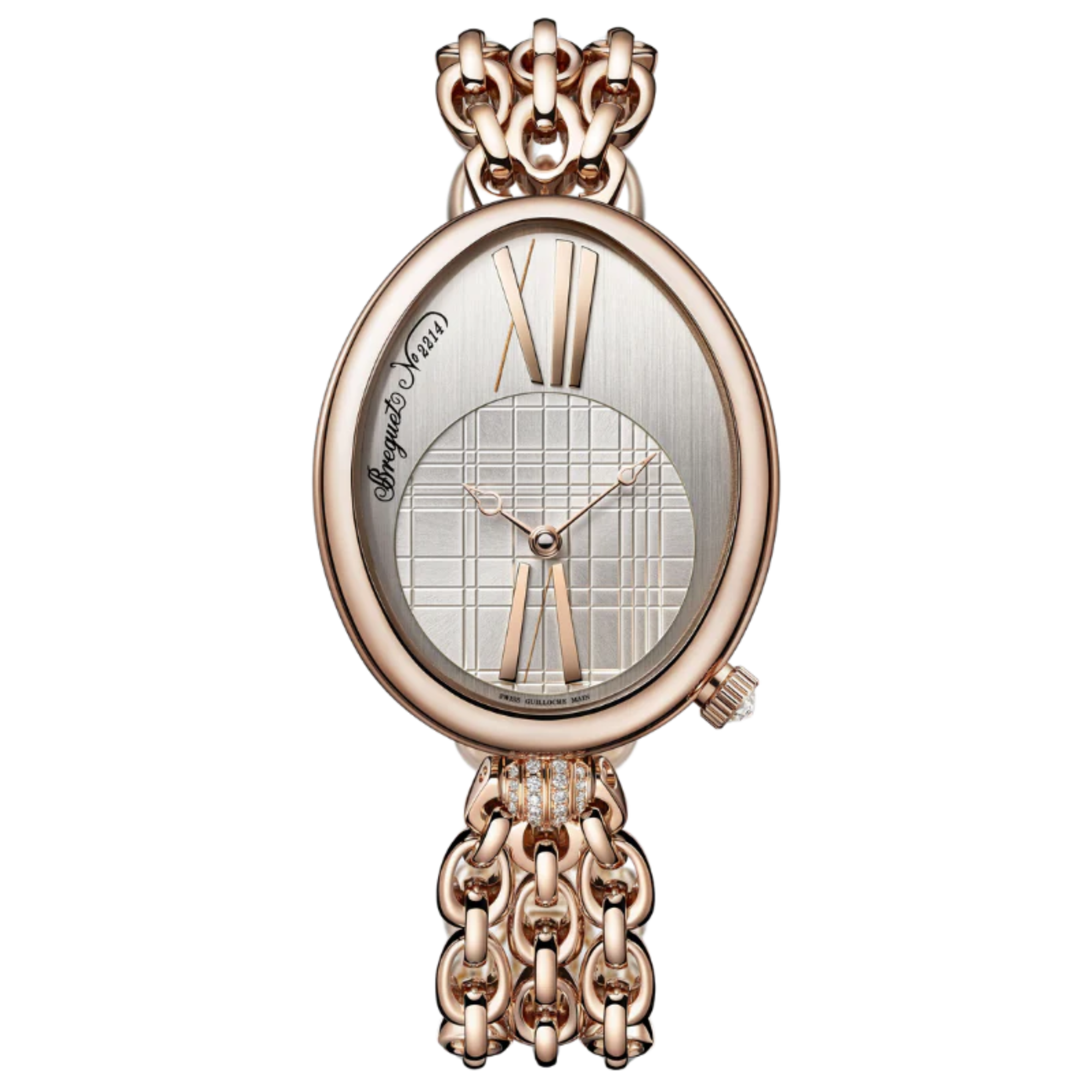 REINE DE NAPLES 8968 43 MM 18K ROSE GOLD WITH SILVER DIAL - Breguet