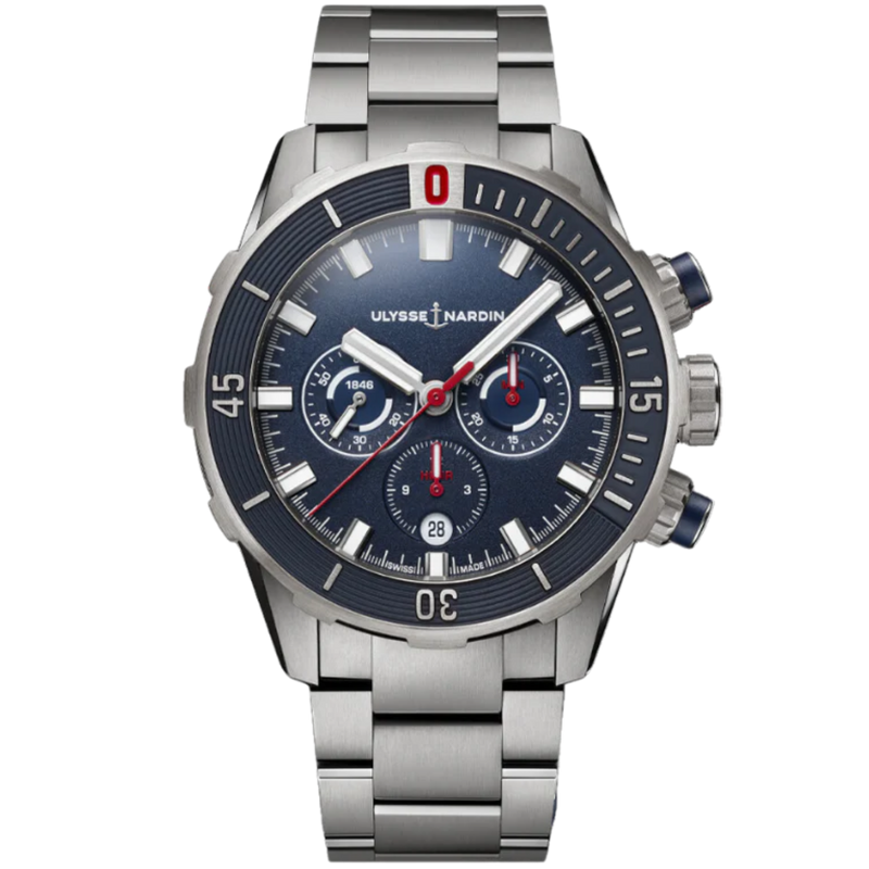 DIVER CHRONOGRAPH 44 MM TITANIUM WITH BLUE DIAL - Ulysse Nardin