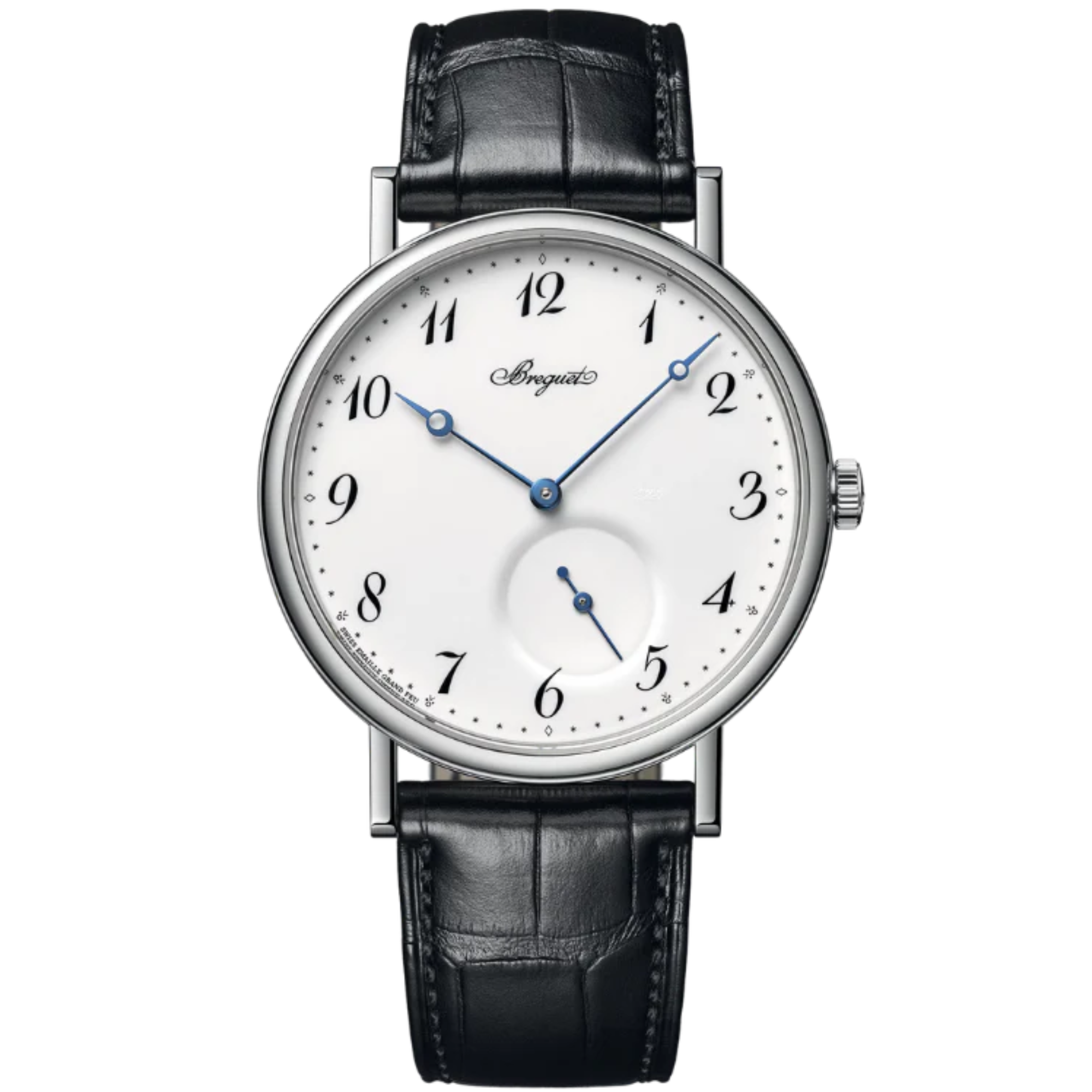 CLASSIQUE 7147 40 MM WHITE GOLD WITH WHITE "GRAND FEU" ENAMEL DIAL - Breguet