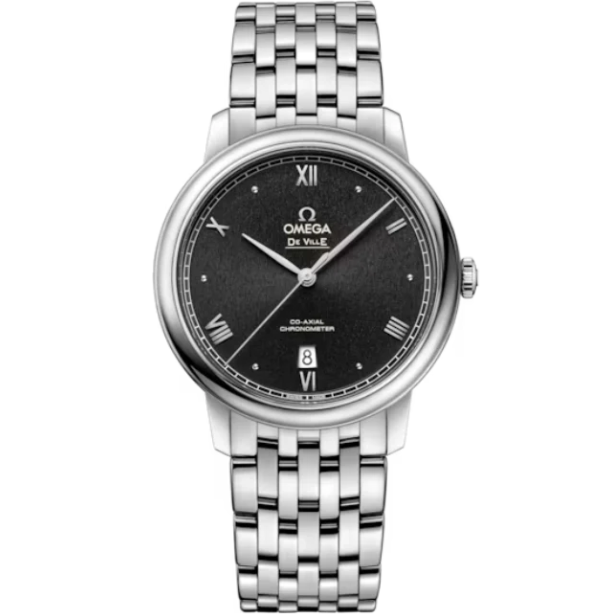 DE VILLE PRESTIGE 39 MM STAINLESS STEEL WITH BLACK DIAL - Omega