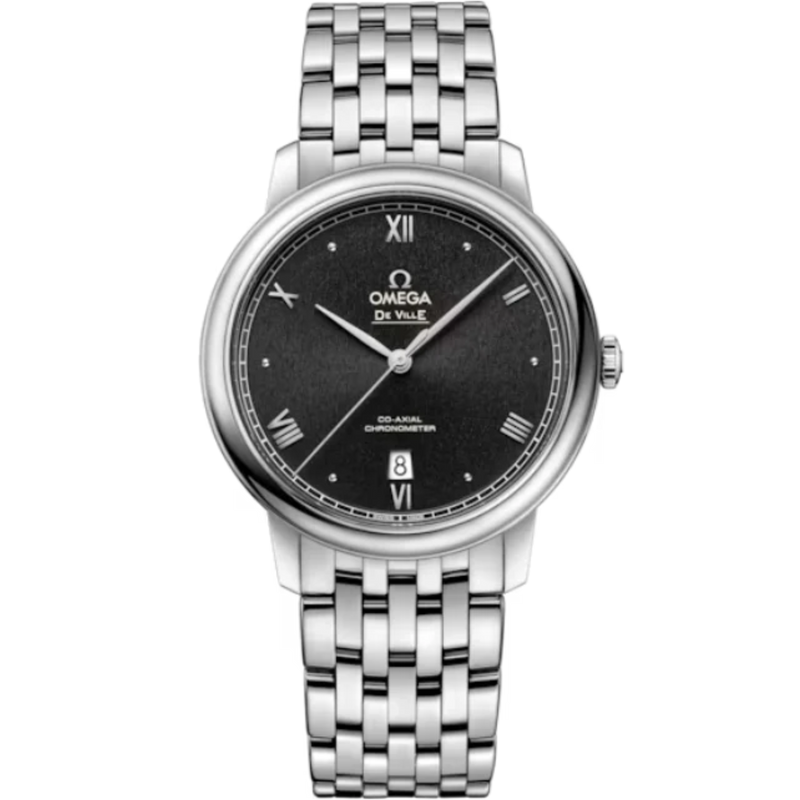 DE VILLE PRESTIGE 39 MM STAINLESS STEEL WITH BLACK DIAL - Omega