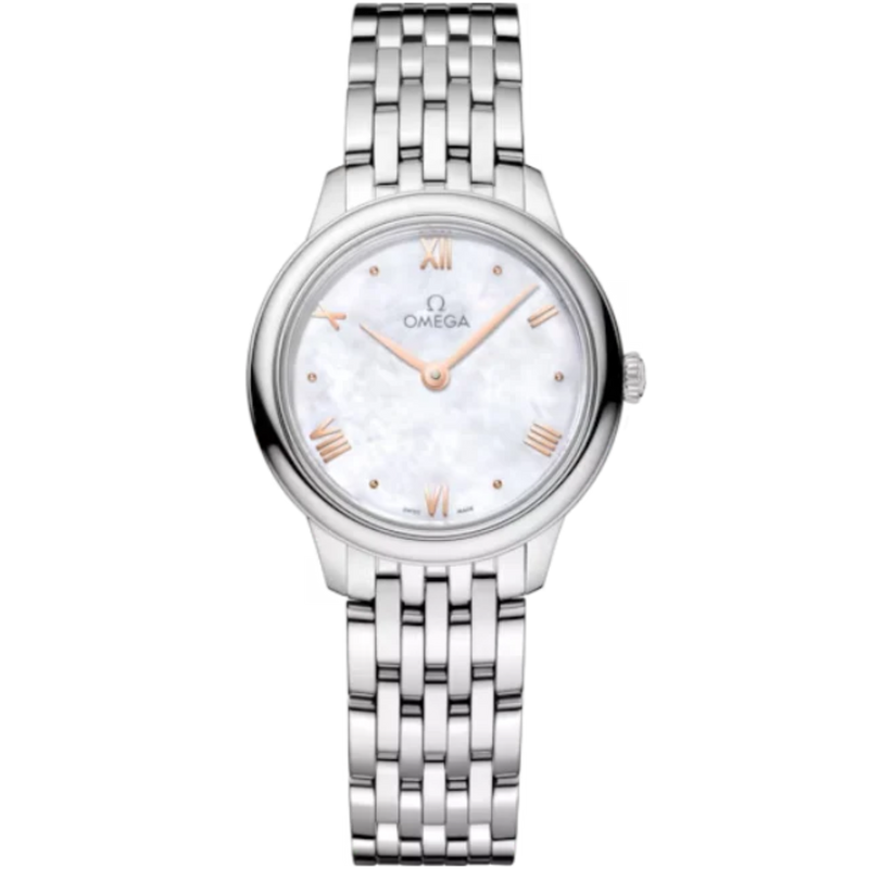 DE VILLE PRESTIGE 27 MM STAINLESS STEEL WITH MOTHER OF PEARL DIAL - Omega