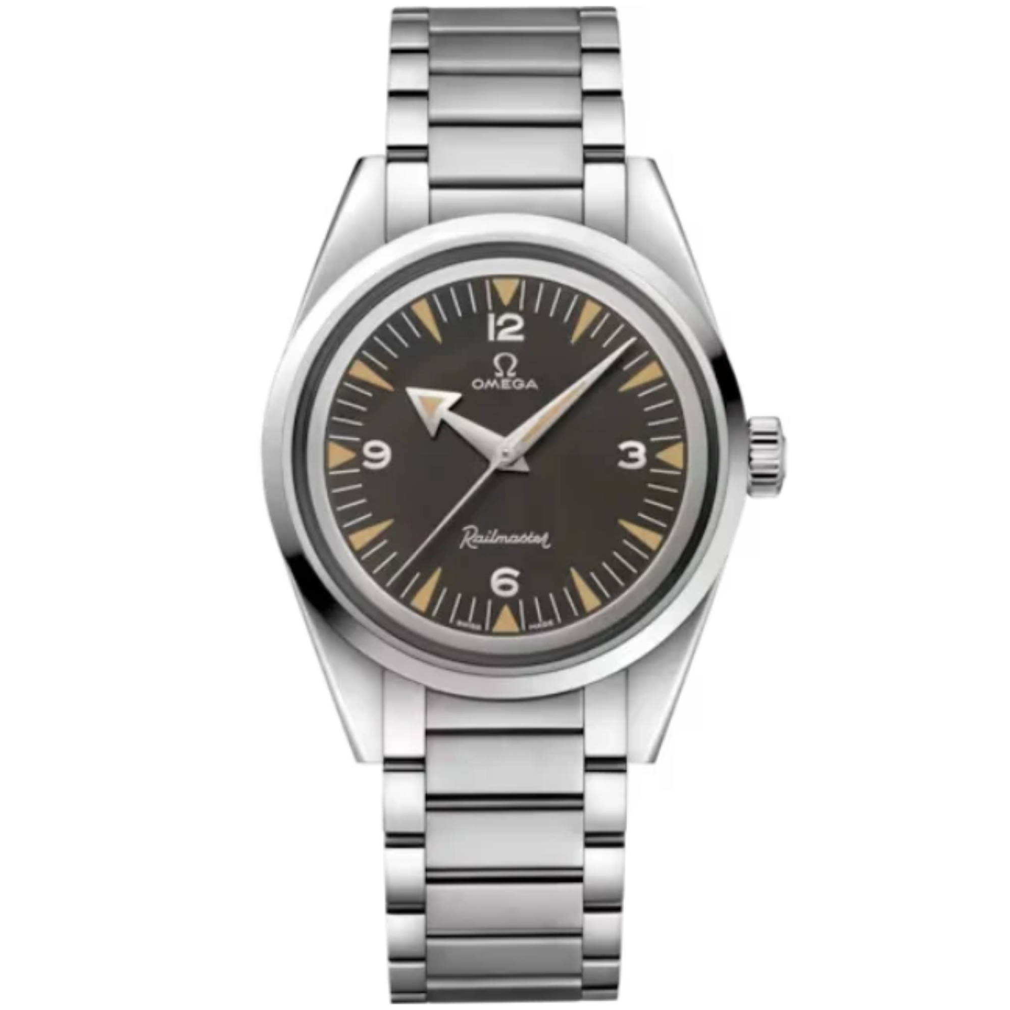 SEAMASTER RAILMASTER THE 1957 TRILOGY 38 MM STAINLESS STEEL WITH BLACK DIAL - Omega