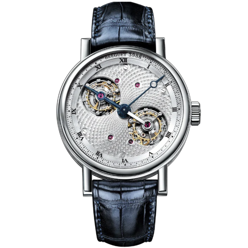 DOUBLE TOURBILLON 5347 44 MM PLATINUM WITH SILVER DIAL - Breguet