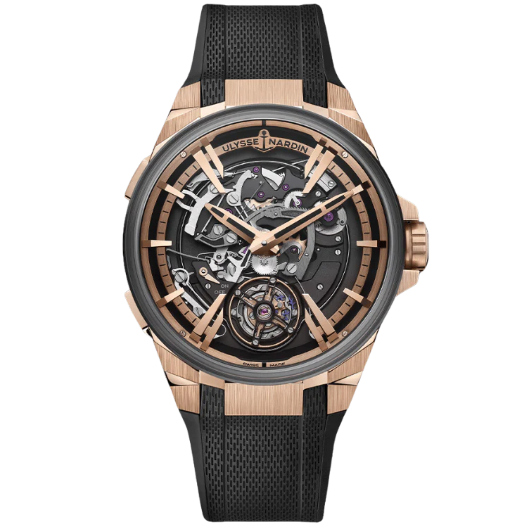 BLAST HOURSTRIKER 45 MM ROSE GOLD - TITANIUM WITH OPENWORKED DIAL - Ulysse Nardin