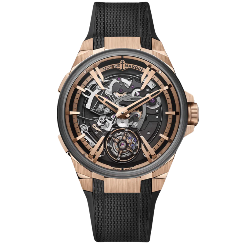 BLAST HOURSTRIKER 45 MM ROSE GOLD - TITANIUM WITH OPENWORKED DIAL - Ulysse Nardin