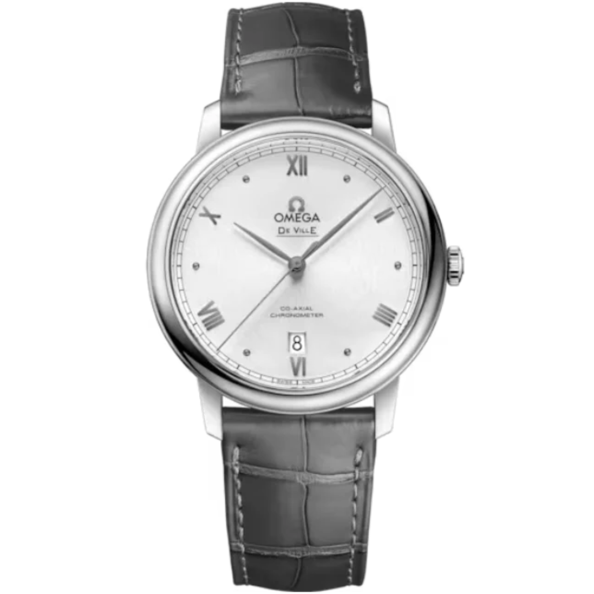 DE VILLE PRESTIGE 39 MM STAINLESS STEEL WITH SILVER DIAL - Omega