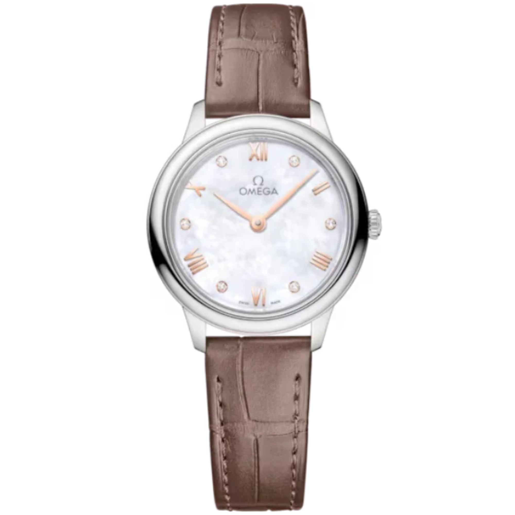 DE VILLE PRESTIGE 27 MM STAINLESS STEEL WITH MOTHER OF PEARL DIAL - Omega