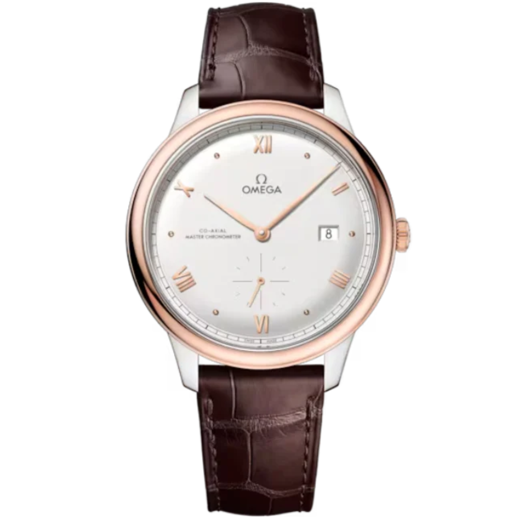 DE VILLE PRESTIGE 41 MM STAINLESS STEEL - SEDNA™ GOLD WITH SILVER DIAL - Omega