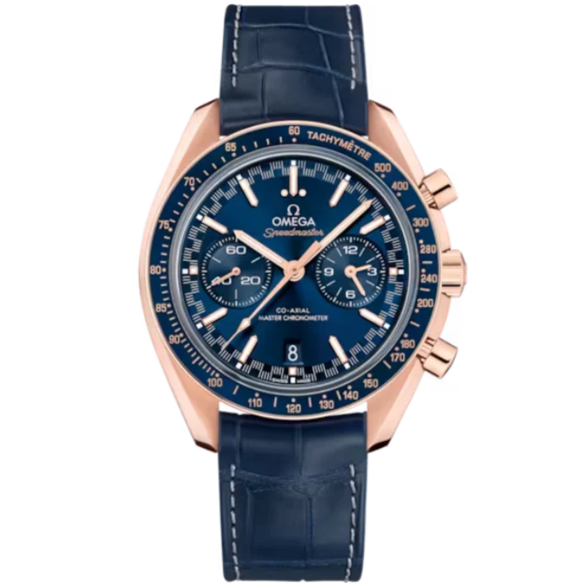 SPEEDMASTER RACING 44 MM SEDNA™ GOLD WITH BLUE DIAL - Omega