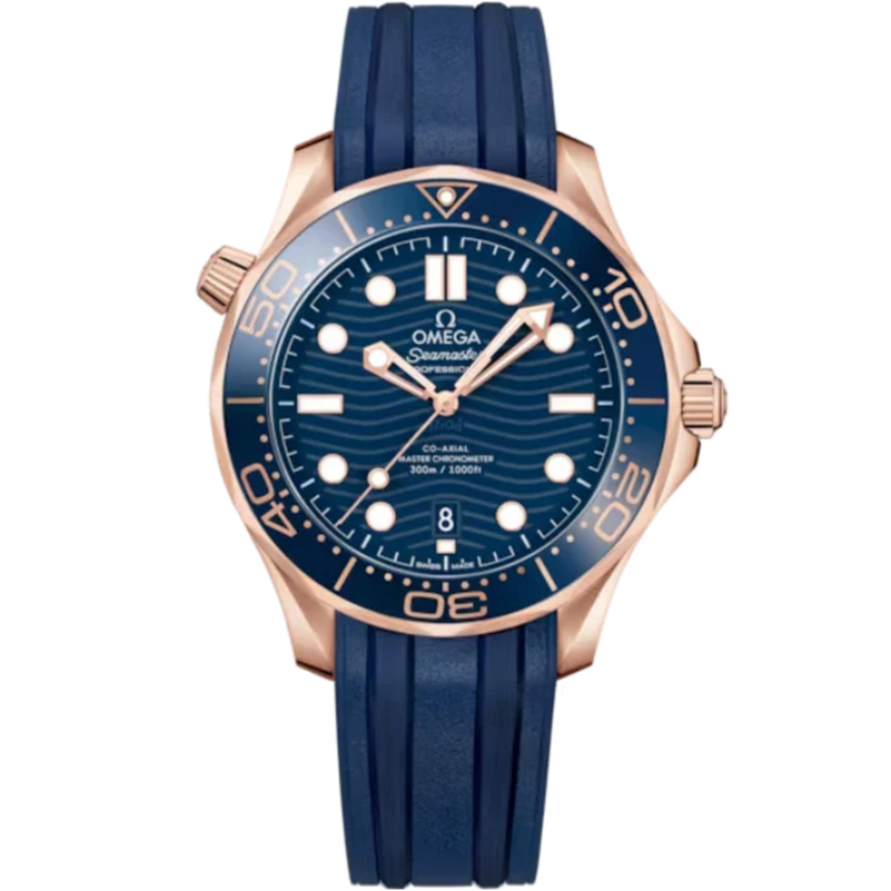 SEAMASTER DIVER 300M 42 MM SEDNA™ GOLD WITH BLUE DIAL - Omega