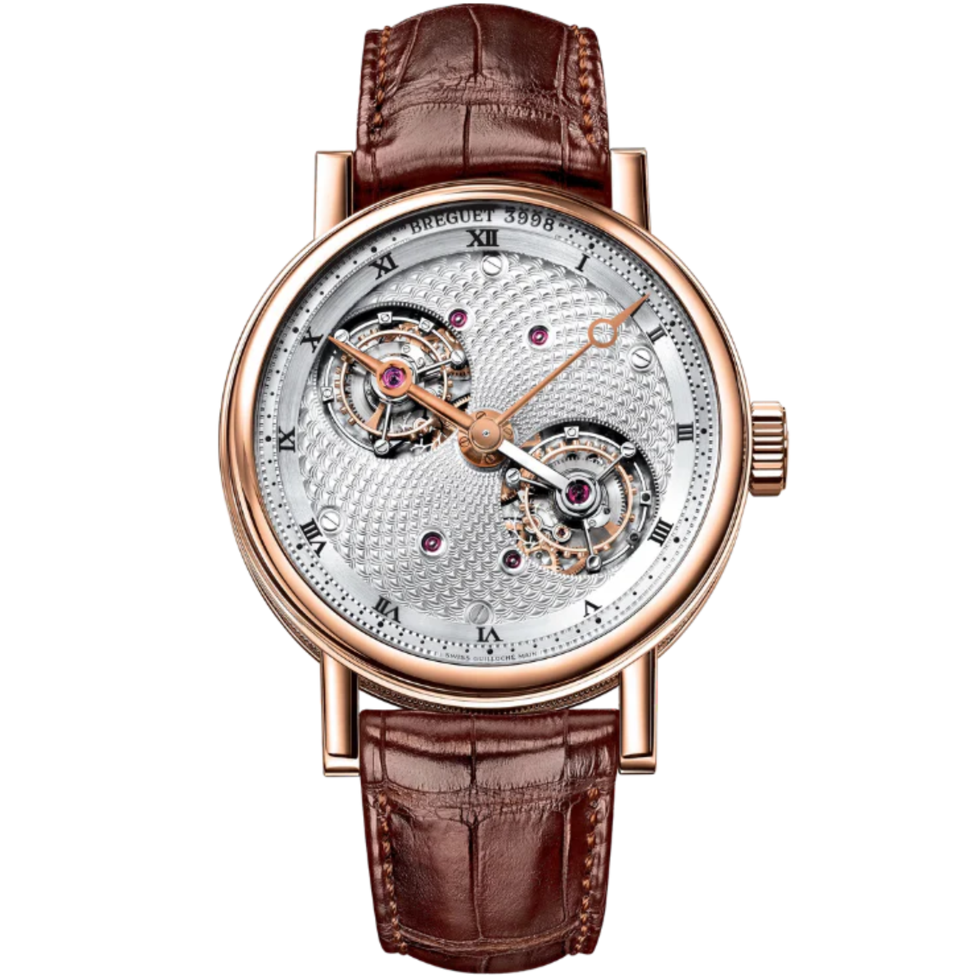 DOUBLE TOURBILLON 5347 44 MM 18K ROSE GOLD WITH SILVER DIAL - Breguet