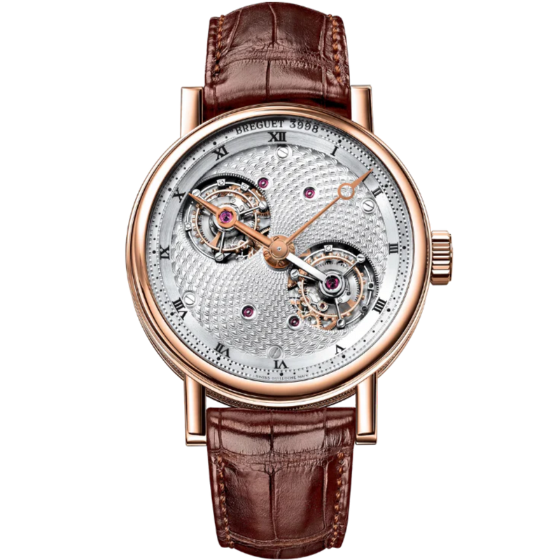 DOUBLE TOURBILLON 5347 44 MM 18K ROSE GOLD WITH SILVER DIAL - Breguet