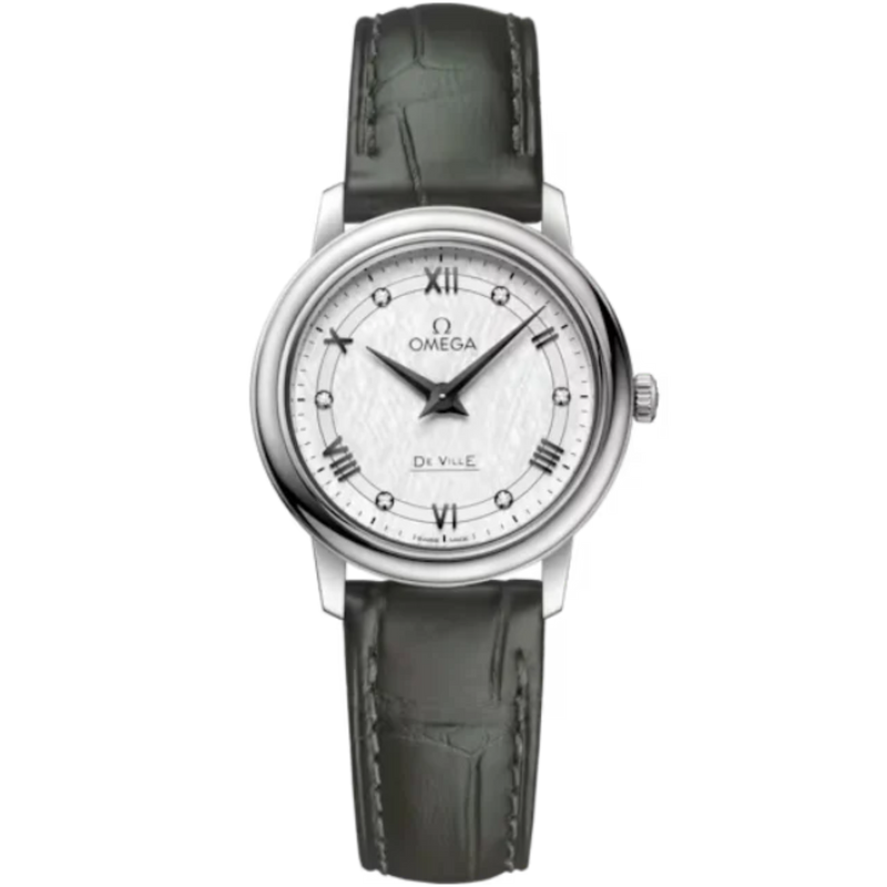DE VILLE PRESTIGE 27 MM STAINLESS STEEL WITH SILVER DIAL - Omega