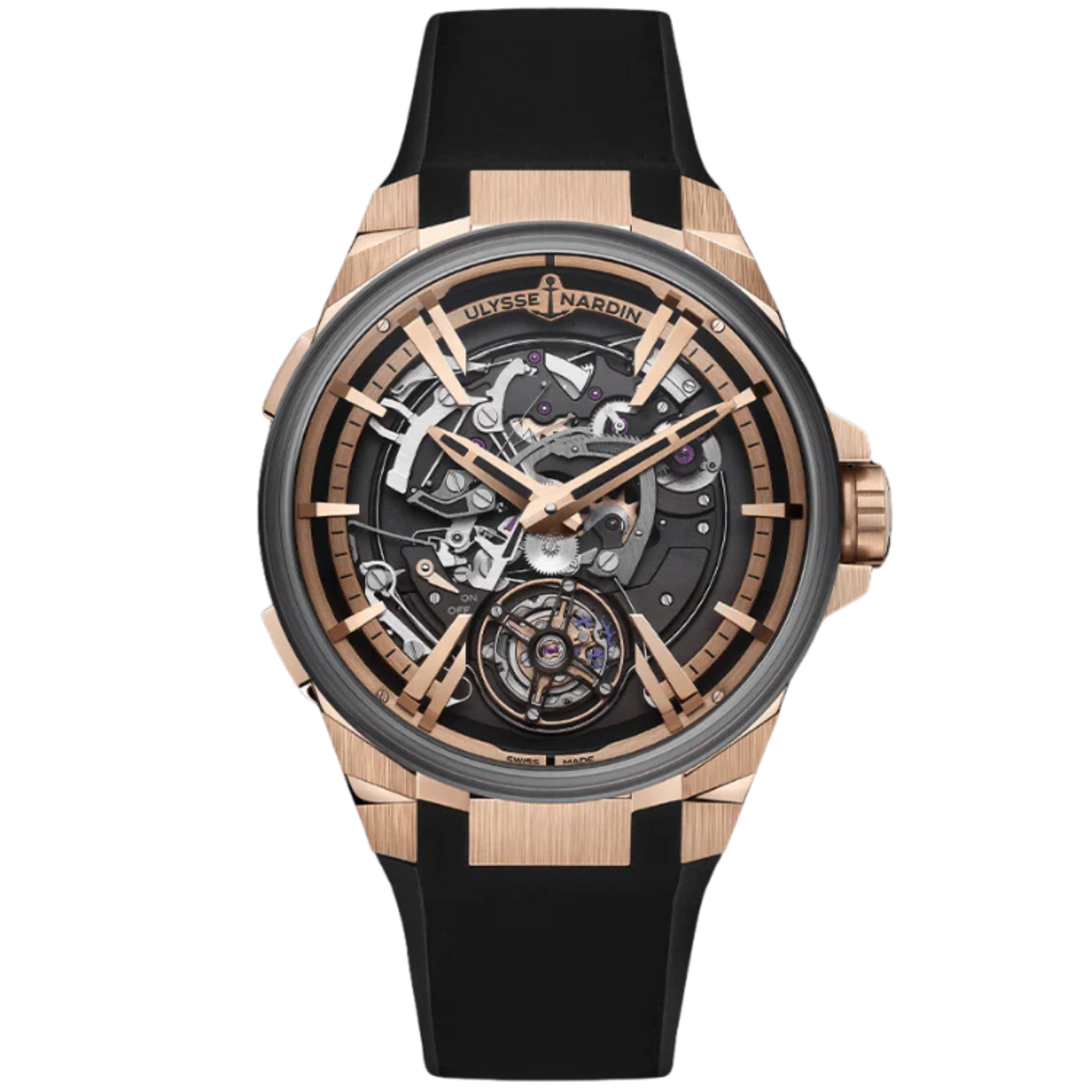 BLAST HOURSTRIKER 45 MM ROSE GOLD - TITANIUM WITH OPENWORKED DIAL - Ulysse Nardin