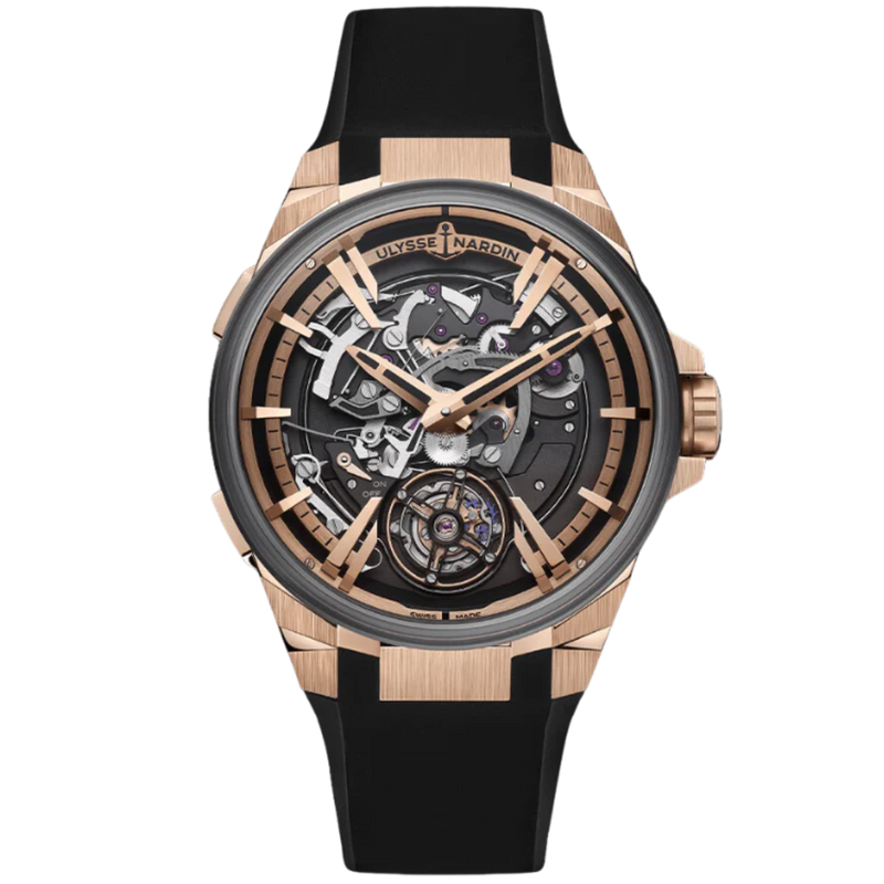 BLAST HOURSTRIKER 45 MM ROSE GOLD - TITANIUM WITH OPENWORKED DIAL - Ulysse Nardin