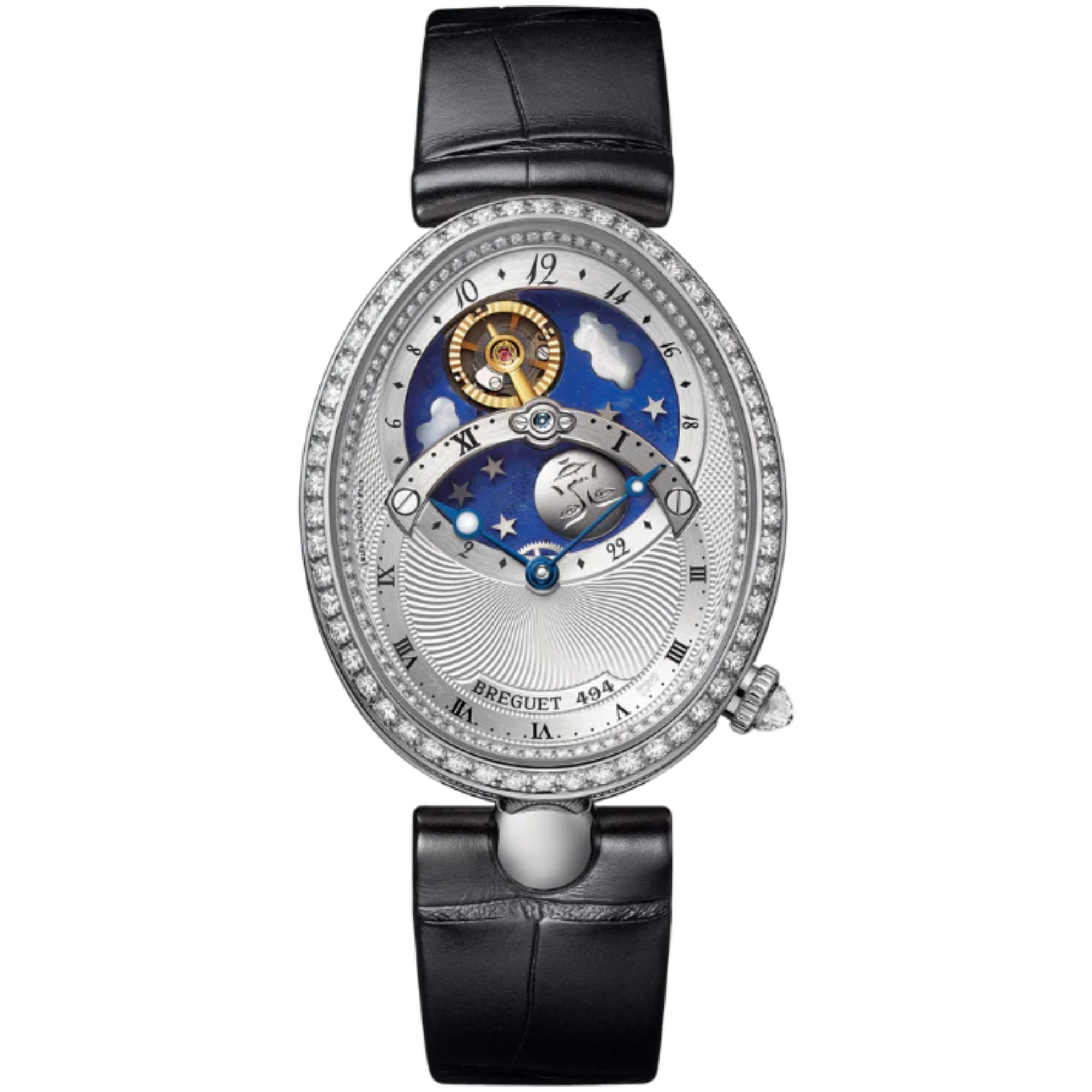 NUIT 8998 40 MM 18K WHITE GOLD WITH SILVER DIAL - Breguet