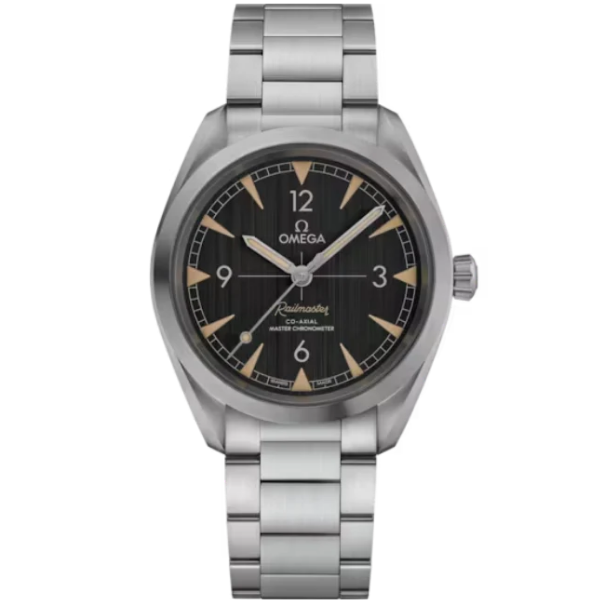 SEAMASTER RAILMASTER 40 MM STAINLESS STEEL WITH BLACK DIAL - Omega