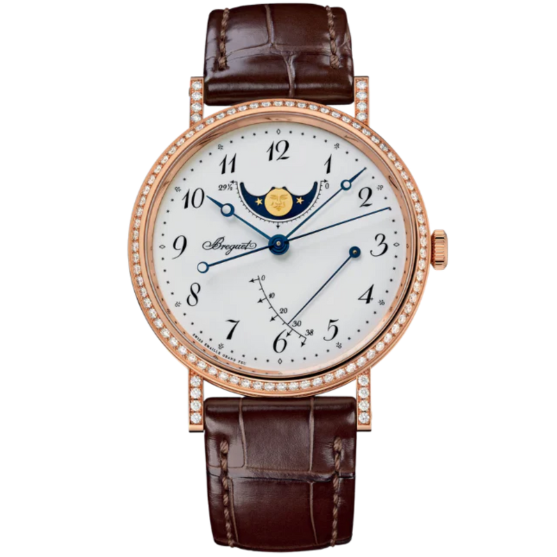 CLASSIQUE 8788 36 MM 18K ROSE GOLD WITH WHITE "GRAND FEU" ENAMEL DIAL - Breguet
