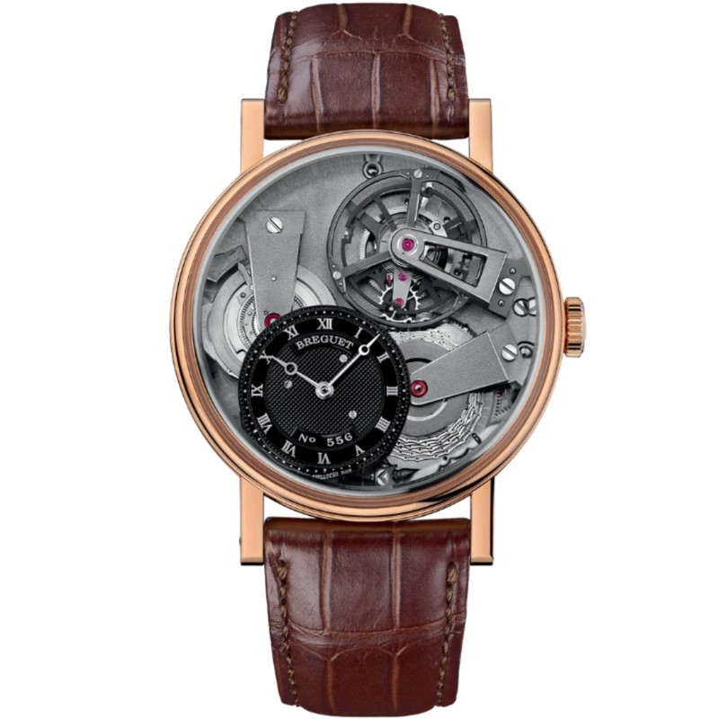 TRADITION 7047 41 MM 18K ROSE GOLD WITH BLACK DIAL - Breguet