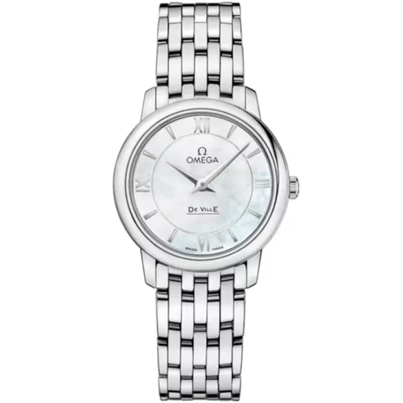 DE VILLE PRESTIGE 27 MM STAINLESS STEEL WITH MOTHER OF PEARL DIAL - Omega