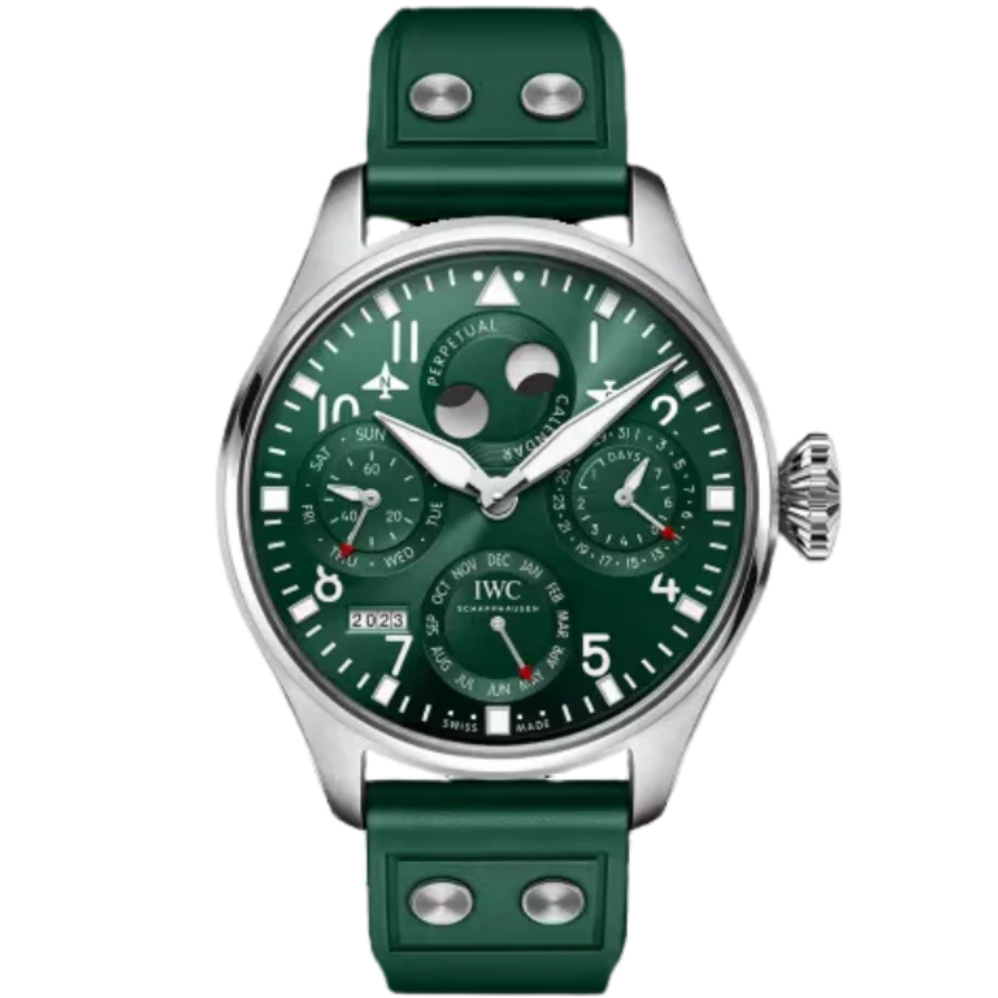 BIG PILOT'S WATCH PERPETUAL CALENDAR 46 MM STAINLESS STEEL  WITH GREEN DIAL - IWC