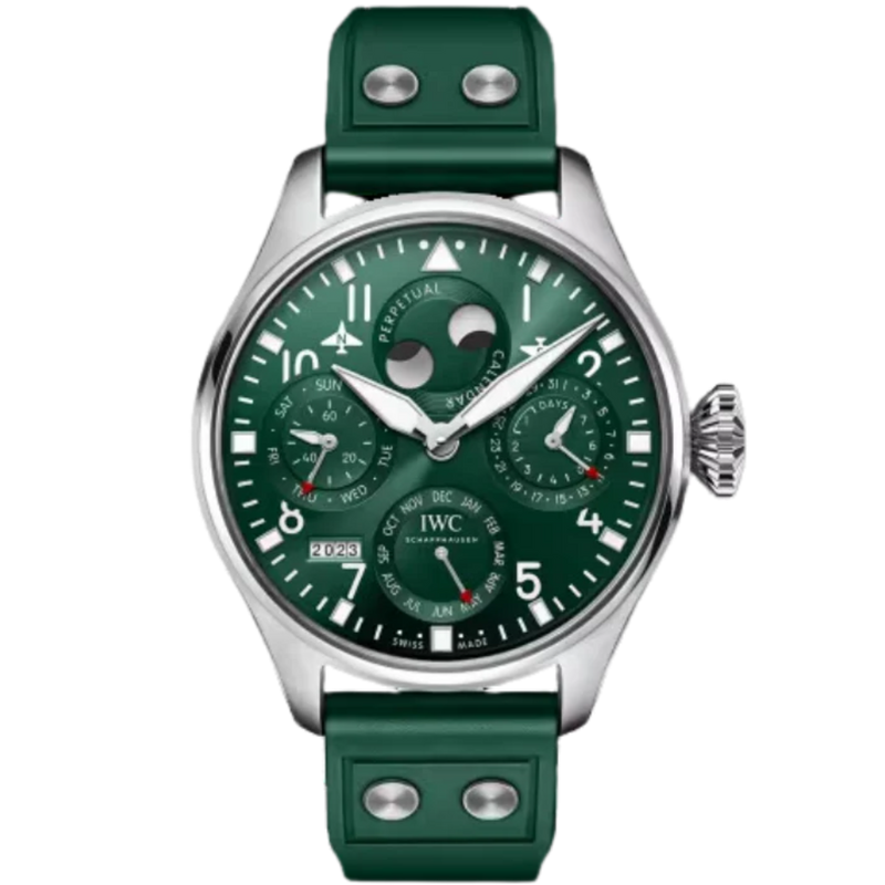 BIG PILOT'S WATCH PERPETUAL CALENDAR 46 MM STAINLESS STEEL  WITH GREEN DIAL - IWC