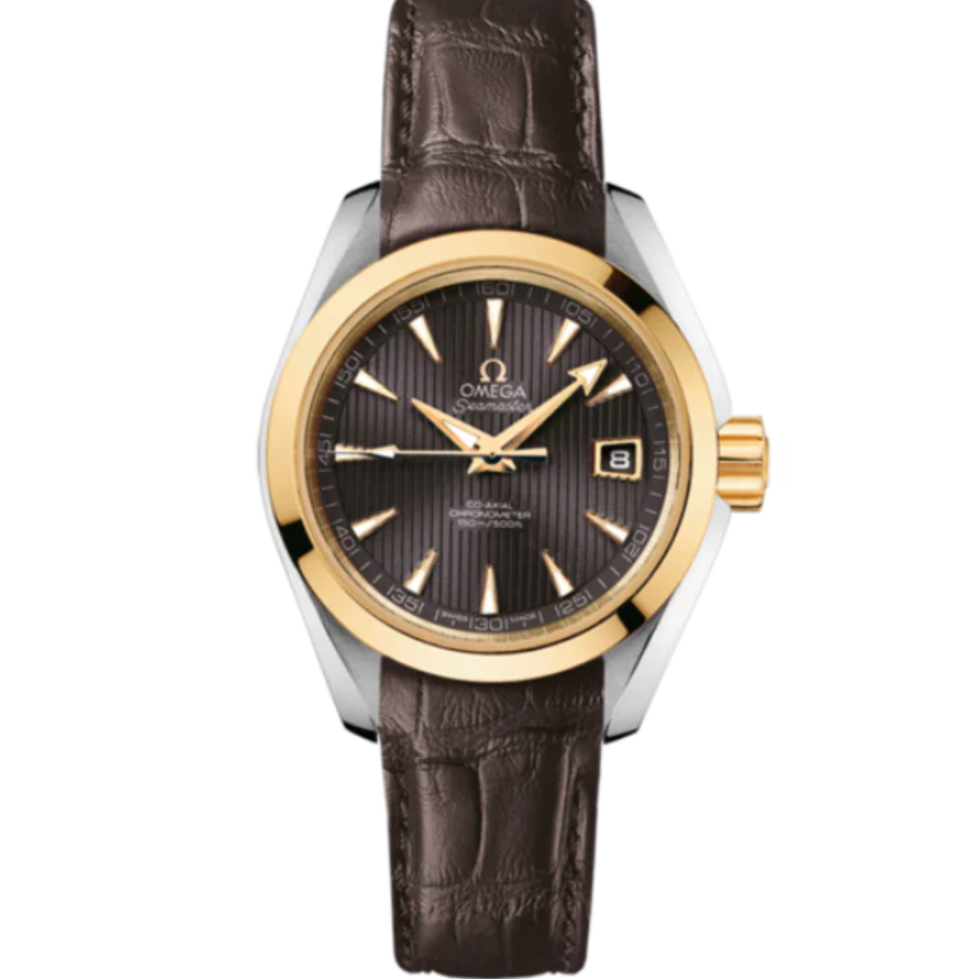 SEAMASTER AQUA TERRA 150M 30 MM STAINLESS STEEL - YELLOW GOLD WITH GREY DIAL - Omega