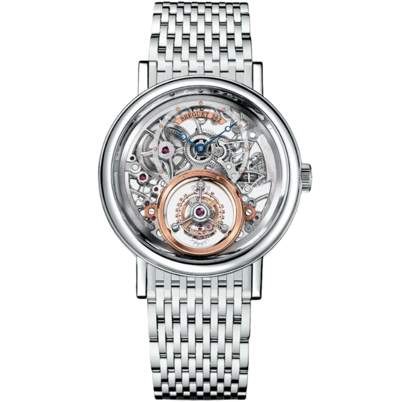 TOURBILLON MESSIDOR 5335 40 MM PLATINUM WITH OPEN WORKED DIAL - Breguet