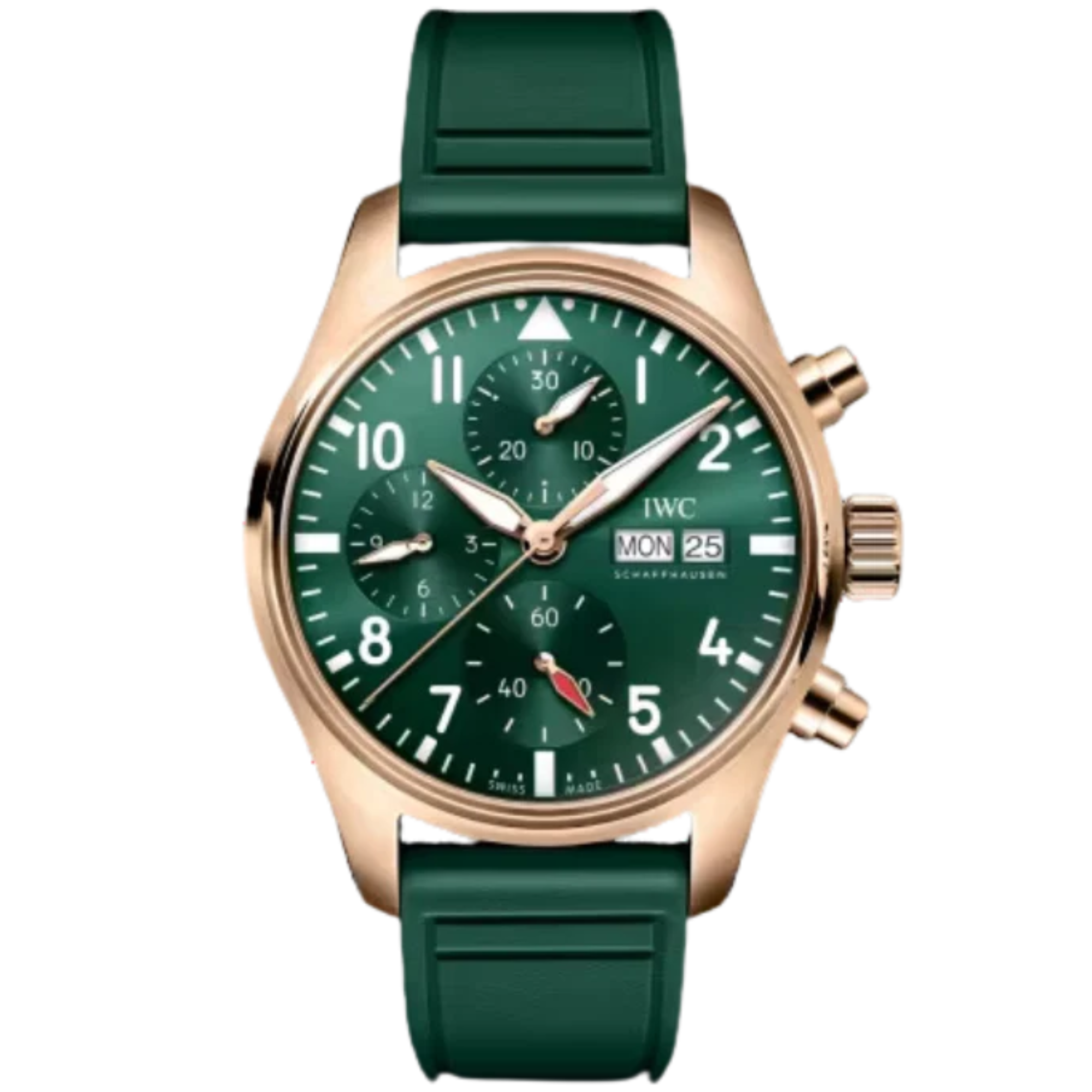 PILOT'S WATCH CHRONOGRAPH 41 MM GOLD  WITH GREEN DIAL - IWC