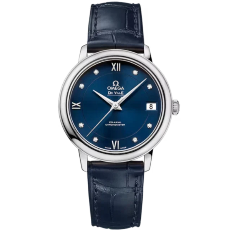 DE VILLE PRESTIGE 33 MM STAINLESS STEEL WITH BLUE DIAL - Omega