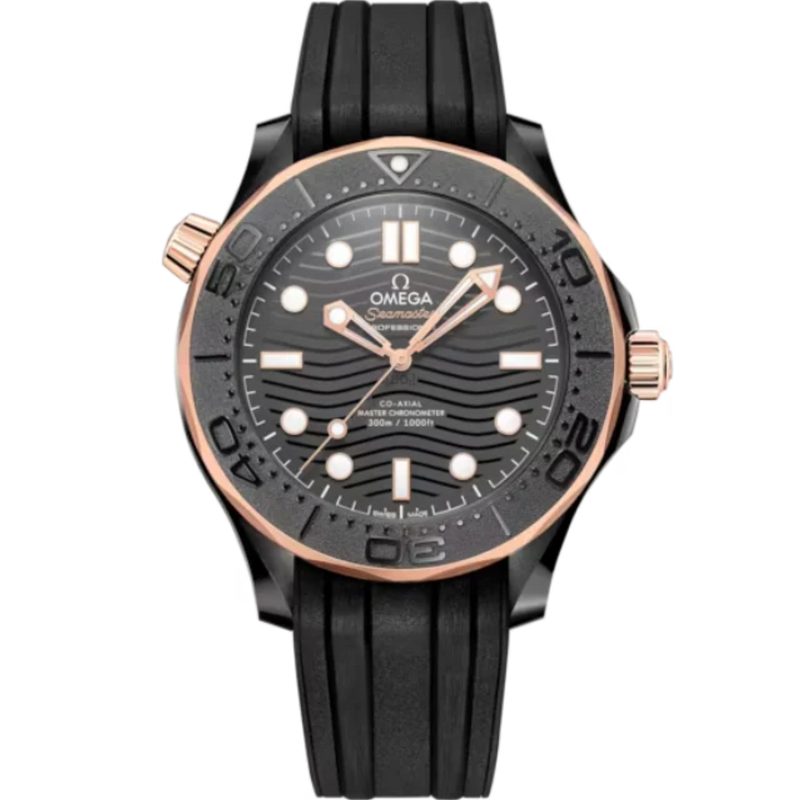 SEAMASTER DIVER 300M 43 MM BLACK CERAMIC - SEDNA™ GOLD WITH BLACK DIAL - Omega