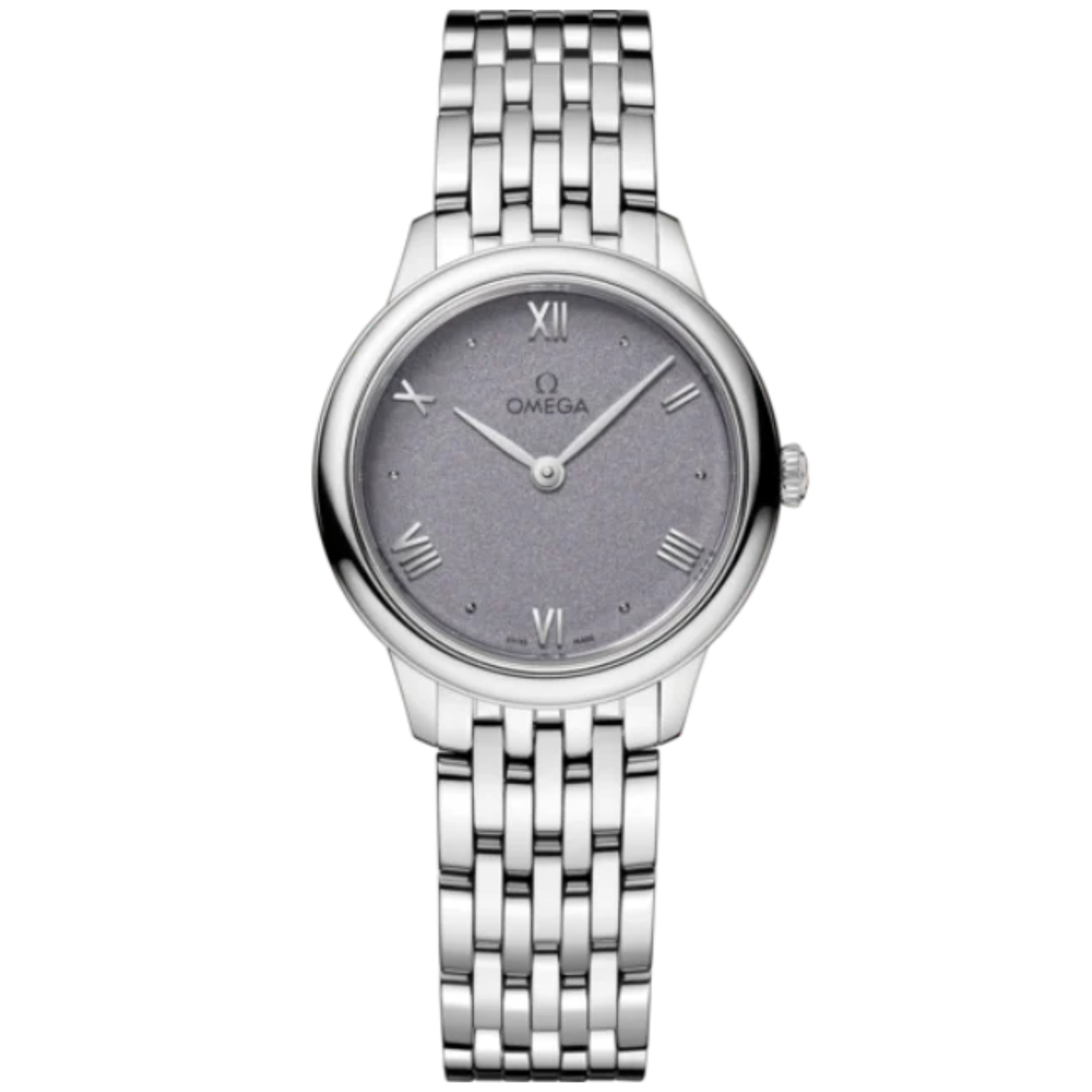 DE VILLE PRESTIGE 27 MM STAINLESS STEEL WITH BLUE DIAL - Omega