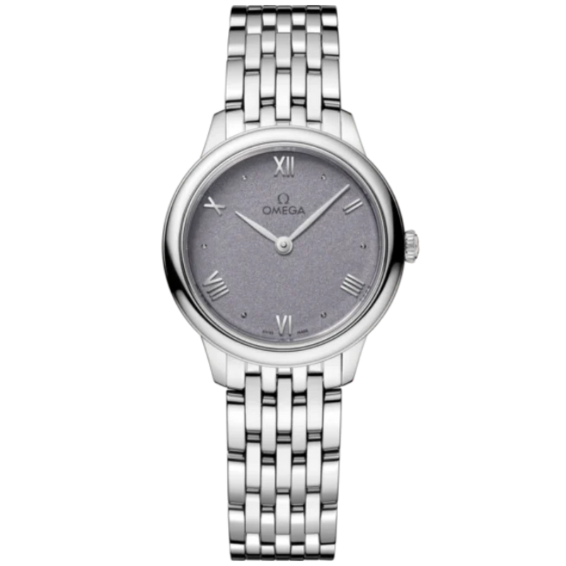 DE VILLE PRESTIGE 27 MM STAINLESS STEEL WITH BLUE DIAL - Omega