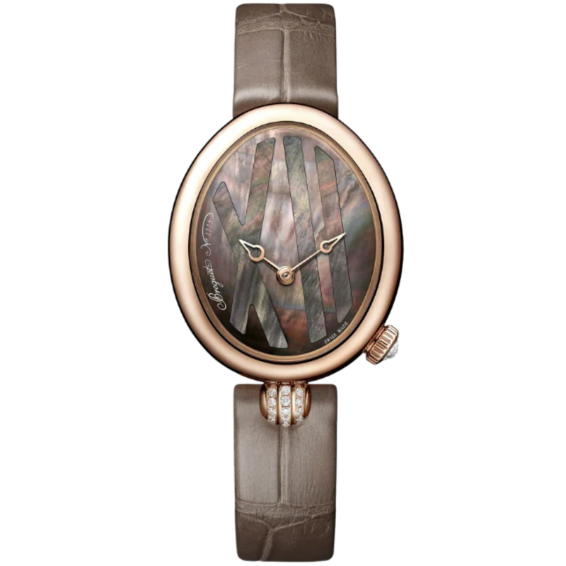 REINE DE NAPLES 9808 33 MM 18K ROSE GOLD WITH TAHITIAN MOTHER OF PEARL DIAL - Breguet