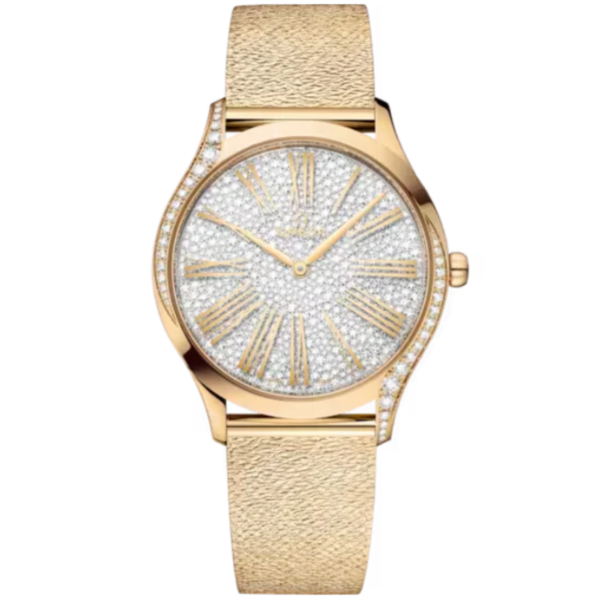 DE VILLE TRÉSOR 36 MM MOONSHINE™ GOLD WITH WHITE DIAL - Omega