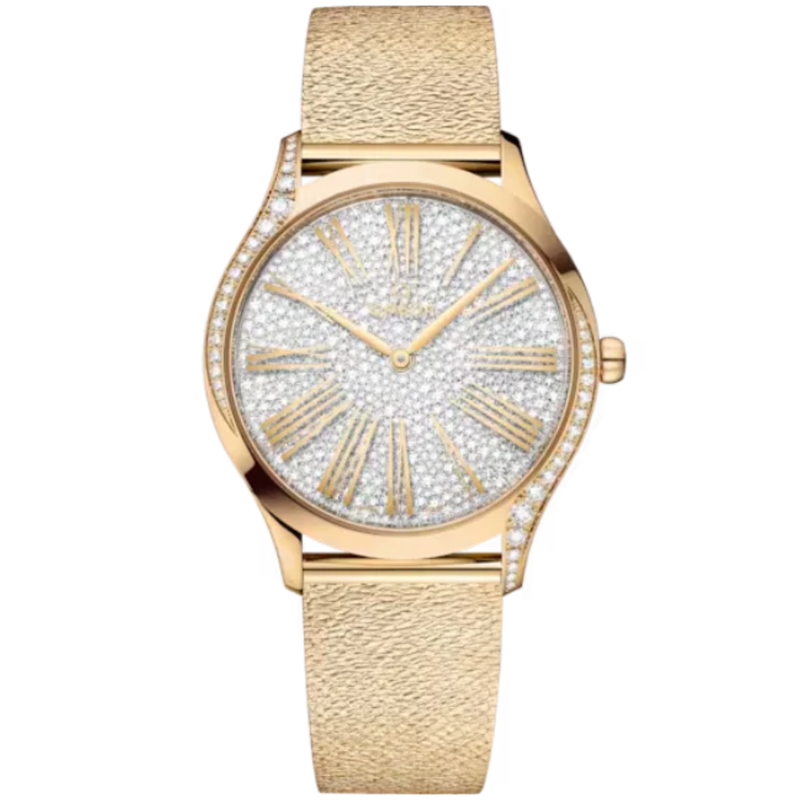DE VILLE TRÉSOR 36 MM MOONSHINE™ GOLD WITH WHITE DIAL - Omega