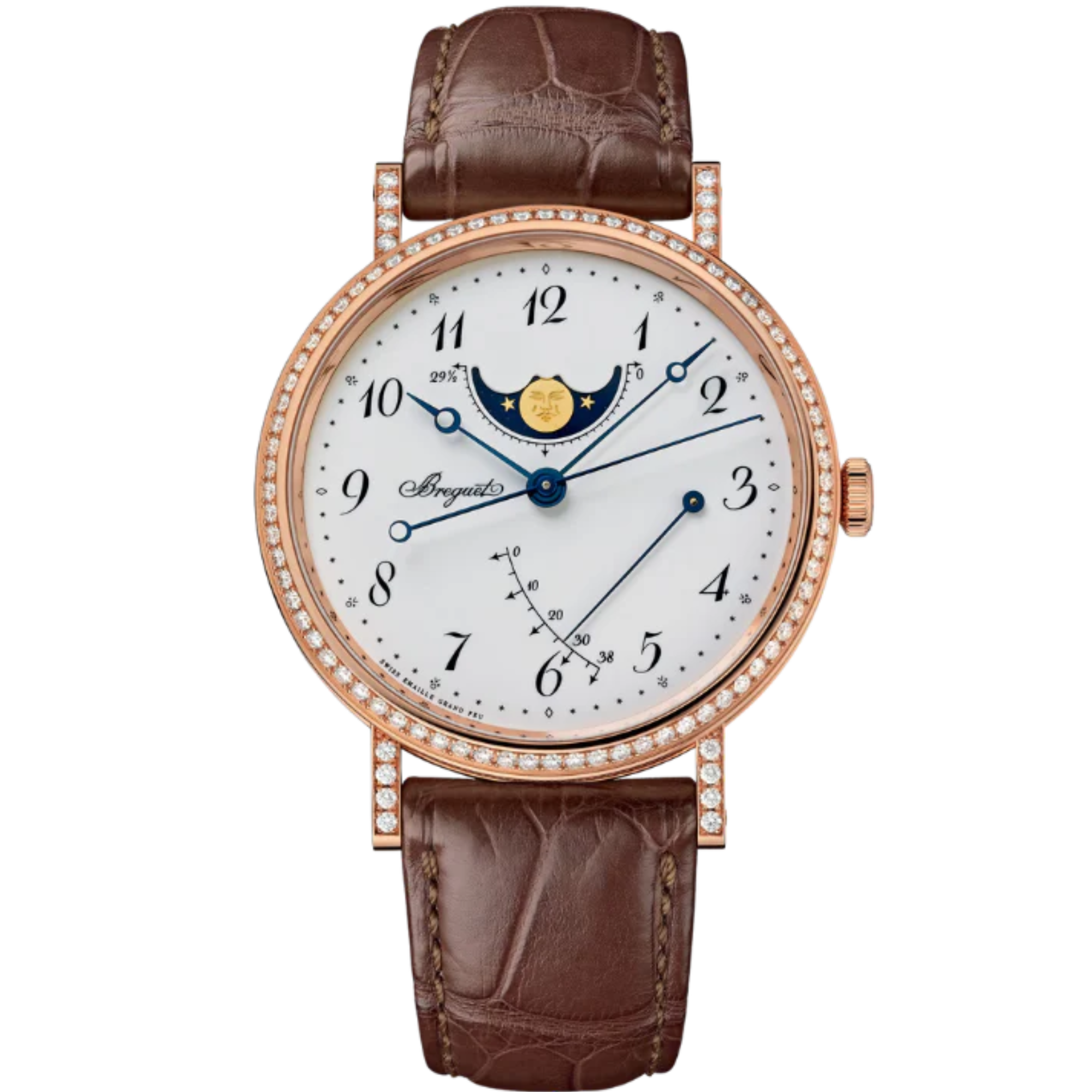 CLASSIQUE 7788 39 MM ROSE GOLD WITH WHITE "GRAND FEU" ENAMEL DIAL - Breguet