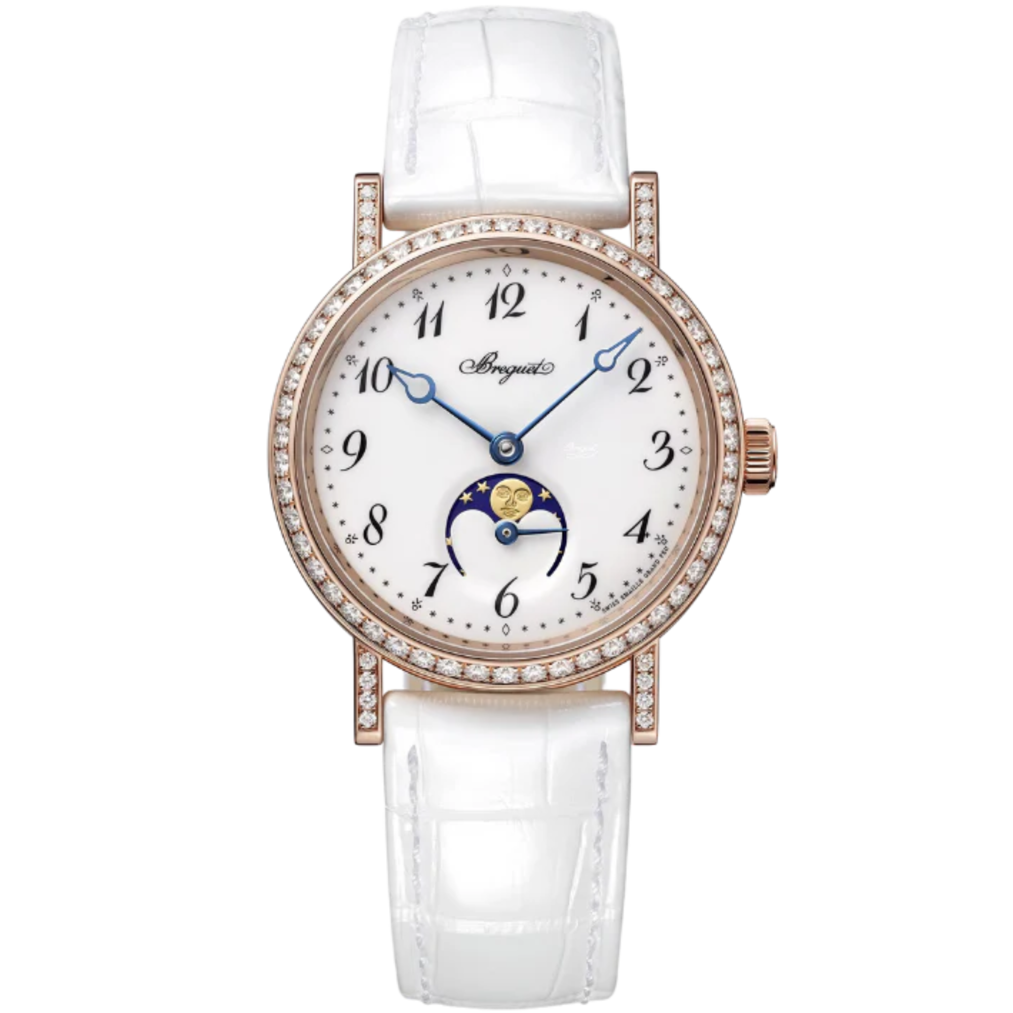 CLASSIQUE DAME 9088 30 MM ROSE GOLD WITH WHITE "GRAND FEU" ENAMEL DIAL - Breguet