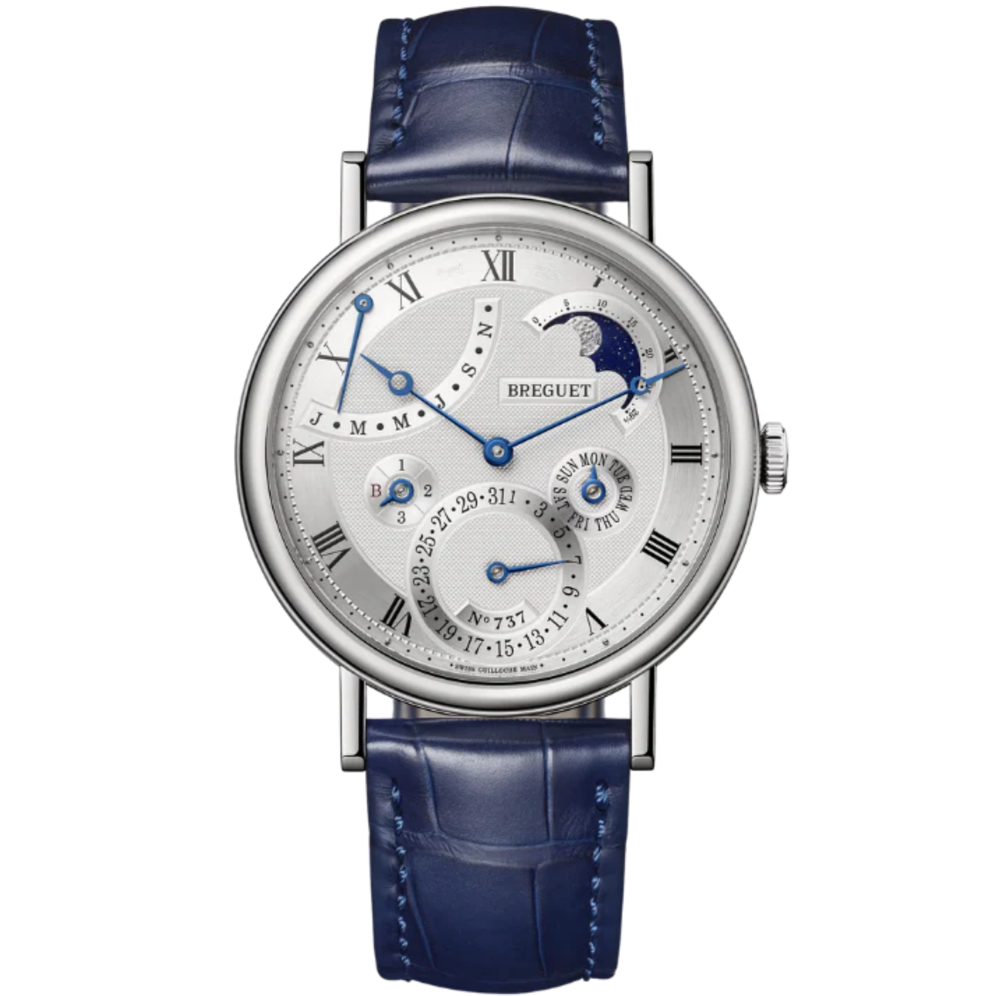 CLASSIQUE QUANTIEME PERPETUEL 7327 39 MM WHITE GOLD WITH SILVER DIAL - Breguet