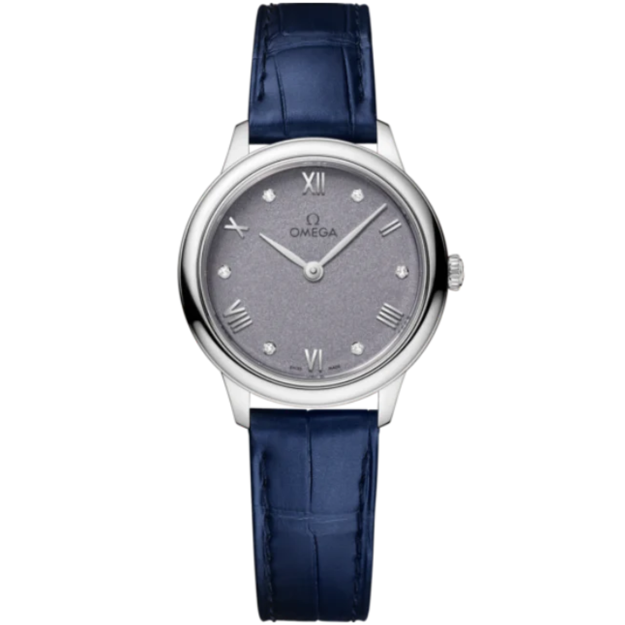 DE VILLE PRESTIGE 27 MM STAINLESS STEEL WITH BLUE DIAL - Omega